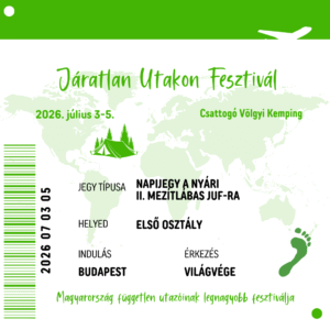 Vasárnapi II. Mezítlábas Járatlan Utakon belépőjegy ebéddel